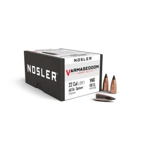 Nosler VarMageddon Rifle Bullets .22 cal .224" 40 gr FB-TIPPED 100/ct