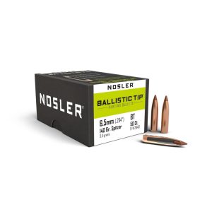 Nosler Ballistic Tip Hunting Rifle Bullets 6.5mm .264" 140 gr SBT-BTIP 50/ct