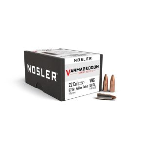Nosler VarMageddon Rifle Bullets .22 cal .224" 62 gr FBHP 100/ct