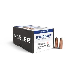 Nosler Solid Base Round Nose Rifle Bullets .30 Cal .308" 150 gr 50/ct