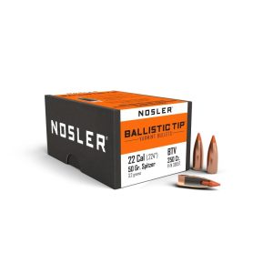 Nosler Ballistic Tip Varmint Bullets .22 cal .224" 50 gr SBT-SB 250/ct