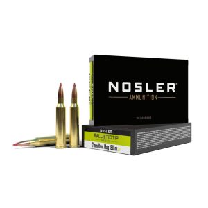 Nosler Ballistic Tip Rifle Ammunition 7mm Rem Mag 150gr PT 3050 fps 20/ct