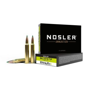 Nosler Ballistic Tip Hunting Rifle Ammunition .300 Win Mag 180gr PT 2950 fps 20/ct