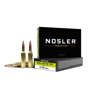 Nosler Ballistic Tip Rifle Ammunition 6.5 PRC 140gr BT 2900 fps 20/ct