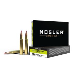 Nosler Ballistic Tip Rifle Ammunition .280 Ackley Improved 140 gr BT 3100 fps 20/ct