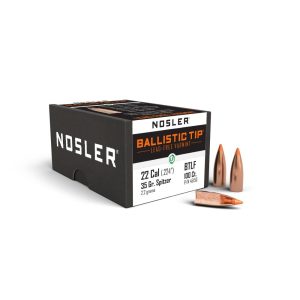 Nosler Ballistic Tip Lead Free Varmint Rifle Bullets .22 cal .224" 35 gr SPTFB-BTLF 100/ct
