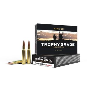 Nosler Trophy Grade Rifle Ammunition 7x57mm 140 gr AB 2700 fps 20/ct