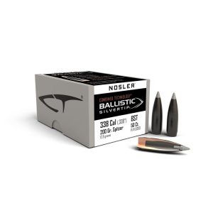 Nosler Ballistic SilverTip Hunting Rifle Bullets .338 cal .338" 200 gr SBT-BSTIP 50/ct