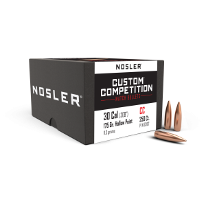 Nosler Custom Competition Rifle Bullets .30 cal .308" 175 gr HPBT 250/ct