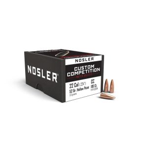 Nosler Custom Competition Rifle Bullets .22 cal .224" 52 gr HPBT 100/ct