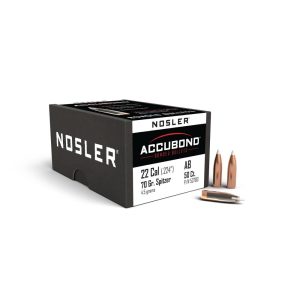 Nosler AccuBond Rifle Bullets .22 cal .224" 70 gr SPTZ-ACB 50/ct