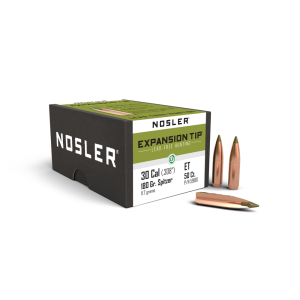 Nosler E-Tip Lead-Free Hunting Rifle Bullets .30 cal .308 180 gr SPTZ E-TIP 50/ct