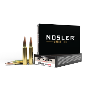 Nosler Custom Competition Match Grade Rifle Ammunition 33 Nosler 300 gr OTM 2550 fps 20/ct