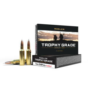 Nosler Accubond Trophy Grade Rifle Ammunition 7mm SAUM 160 gr PT 2850 fps 20/ct