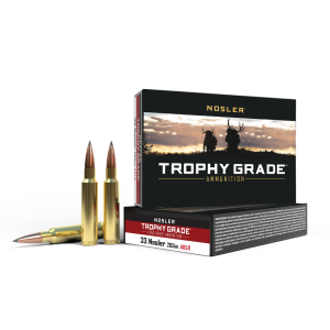 Nosler Accubond Long Range Trophy Grade Rifle Ammunition 33 Nosler 265 gr PT 2775 fps 20/ct