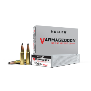 Nosler Varmageddon Rifle Ammunition 7.62x39mm 123gr FB Tipped 2350 fps 20/ct