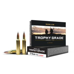 Nosler Accubond Trophy Grade Rifle Ammunition .22 Nosler 70 gr PT 2950 fps 20/ct