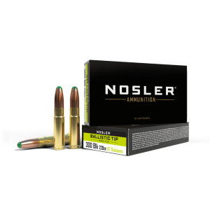 Nosler Ballistic Tip Hunting Rifle Ammunition .300 AAC Blackout 220gr PT 1020 fps 20/ct