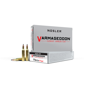 Nosler Varmegeddon Rifle Ammunition .17 Rem 20 gr FB Tipped 4200 fps 20/ct