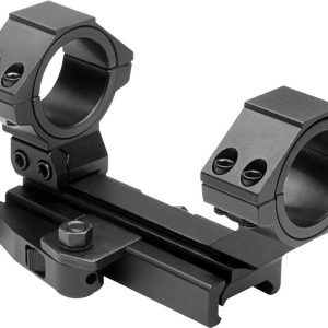 NcStar AR-15 Integral Rings & Base Cantilever Scope Mount QR Weaver Style / Rear Ring 30mm & 1" Inserts