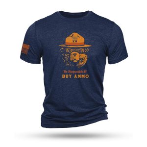 Nine Line 2A Bear Navy Triblend T-Shirt S