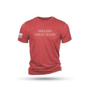 Nine Line Feeling Great Again Short Sleeve Shirt Red Triblend 2XL