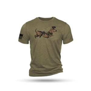 Nine Line Tactical Wiener Short Sleeve Shirt Olive Triblend XL
