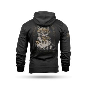 Nine Line Tactical Trash Panda Hooded Sweatshirt Black L