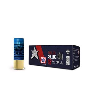 PPU Stars & Stripes Rifled Slug Shotshells 12ga 2-3/4'' 1oz 1400fps Slug 10/ct