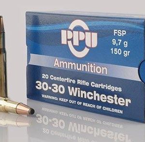 PPU Rifle Ammunition .30-30 Win 150 gr FNSP 2300 fps 20/ct