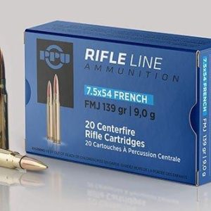PPU Rifle Ammunition 7.5x54mm French 139 gr FMJ 2600 fps - 20/ct