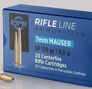 PPU Rifle Ammunition 7mm Mauser 139 gr SP 2660 fps - 20/ct