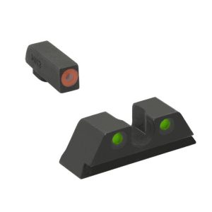 Meprolight ML40110 Hyper-Bright Orange Ring Front/Green Rear Sights for Sig Sauer P-Frames