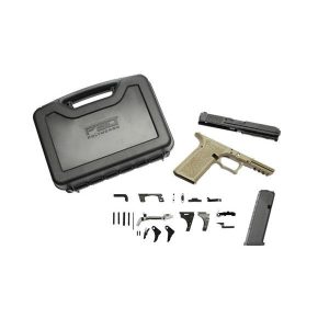 Polymer 80 PFS9 Full Size Handgun Builder Kit 9mm Luger 10/rd Magazine 4.46" Barrel FDE Frame