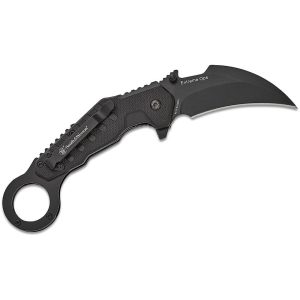 Smith & Wesson Extreme Ops Karambit Assisted Folding Knife 3" Hawkbill Blade Black Box