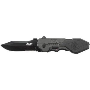 Smith & Wesson M&P M.A.G.I.C. Assisted Opening Clip Point Folding Knife 3 3/5" Blade Black