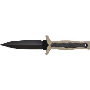 Smith & Wesson M&P Full Tang Fixed Blade Boot Knife 4 3/5" Blade Sand Black