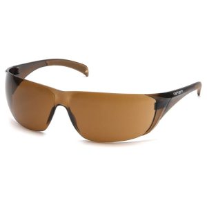 Pyramex Billings Frameless Shooting Glasses Sandstone Bronze with Carhartt Bag