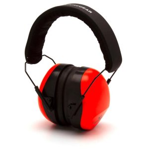 Pyramex VG80 Series Passive Earmuff 26dB Hi-Vis Orange Clamshell