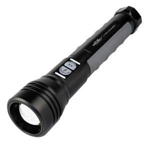 Police Security Flashlights Twin Power Flashlight 2000 Lumens Black