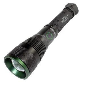 Police Security Flashlights Skylar Rechargable Flashlight 10000 Lumens Black