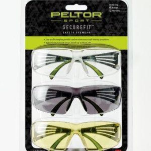 3M Peltor Sport SecureFit 400 Shooting Glasses Multiple Colors 3/ct
