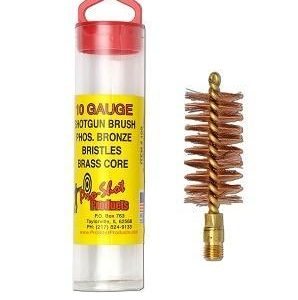 Pro-Shot Phosphorus Bronze Bristles/Brass Core Shotgun Bore Brush (5/16-27 Thread) 10 ga