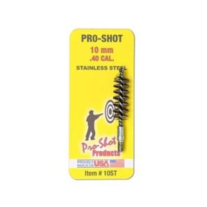 Pro-Shot Stainless Steel Pistol Bore Brush (8/32 Thread) .40/10mm