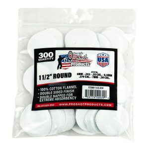 Pro-Shot 1 1/2" Round 100% Cotton Patches 300/ct