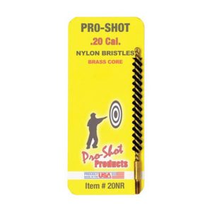 Pro-Shot Nylon Rifle Bore Brush with Brass Core (5/40 Thread) .20 cal
