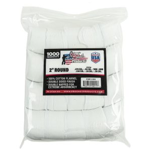 Pro-Shot 2" Round 100% Cotton Patches 1000/ct