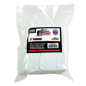 Pro-Shot 3" Square 100% Cotton Patches 250/ct