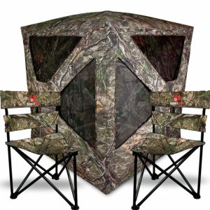 Primos Double Bull Roughneck Series Ground Blind w 2 Tri Stools SB