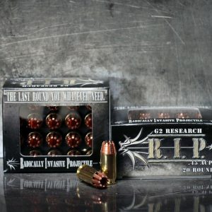 G2 Research R.I.P. Handgun Ammunition .45 ACP 162 gr HP 1020 fps 20/box
